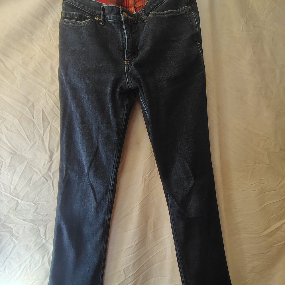 Carhartt Women's Flannel Lined Jeans "10 Tall" (Fits Like 8)